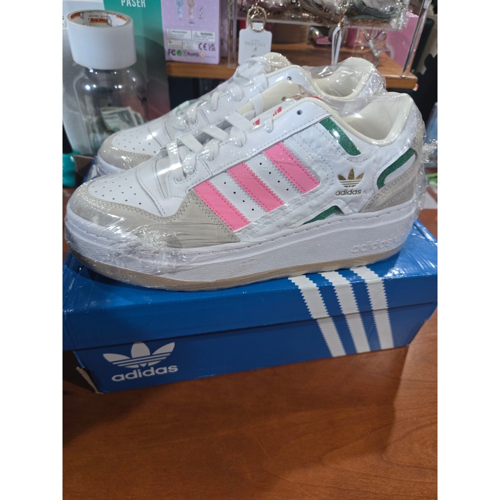 Adidas Forum XLG W Womens Sneakers White Pink Green ID7954 Size 9